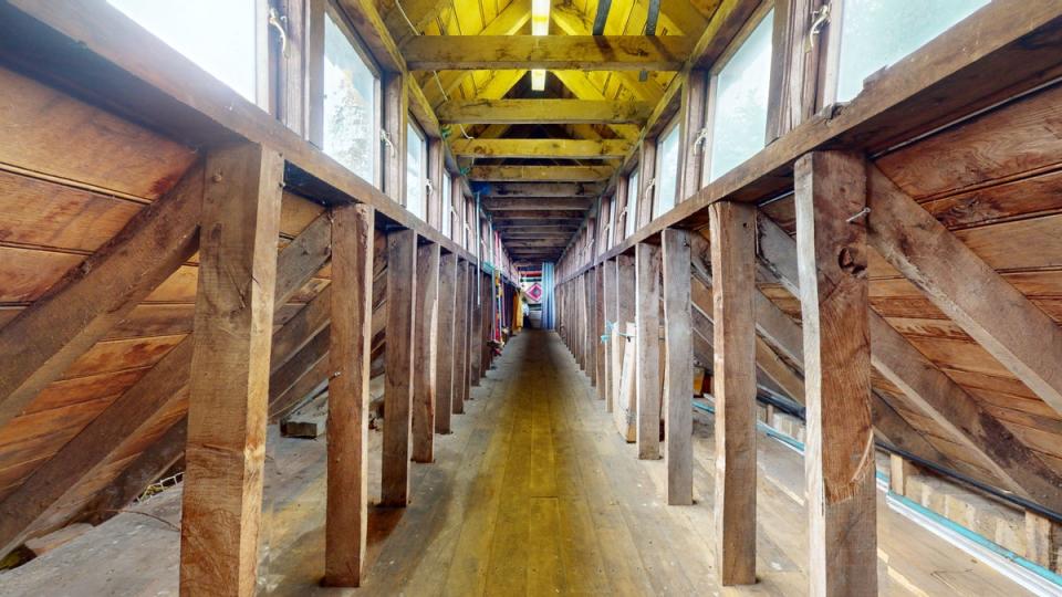 Storage space in the roof of the boathouse (Savills)