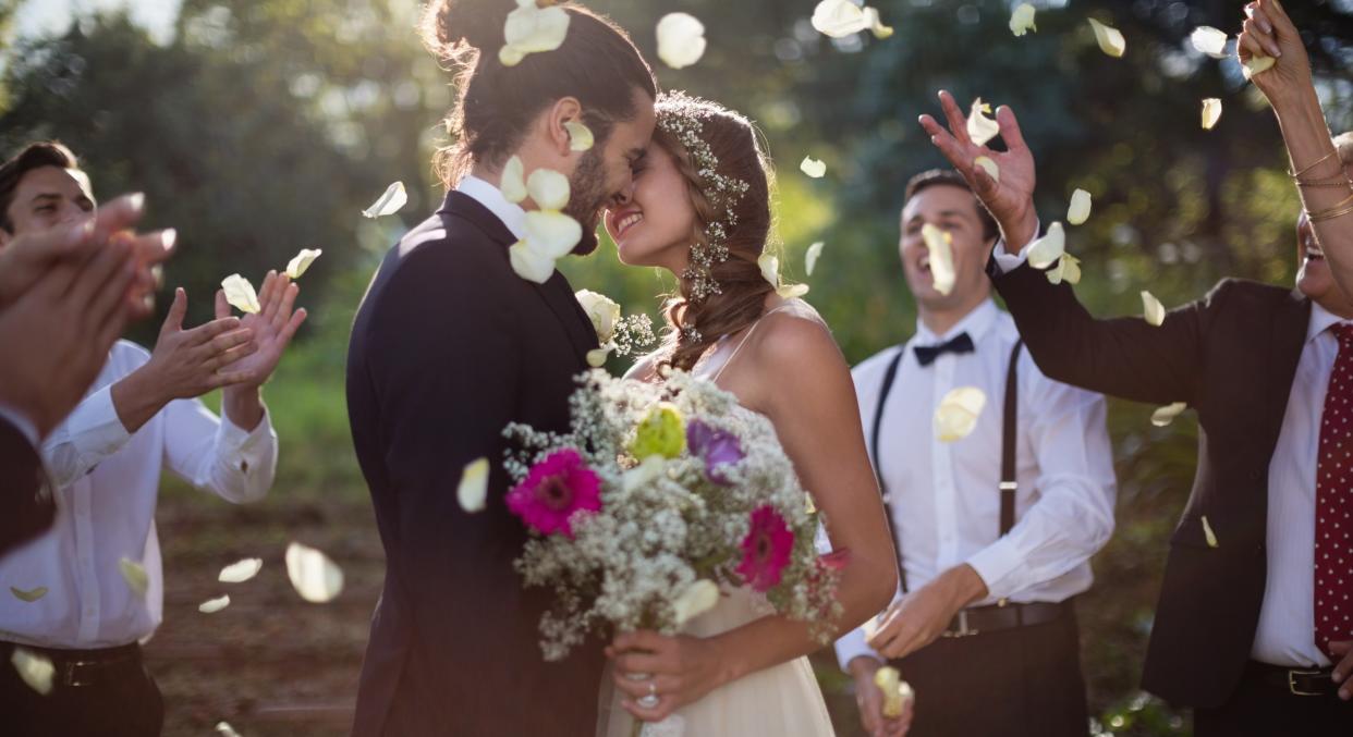 Almost half of couples getting married feel pressure to throw a wedding that looks good on Instagram [Image: Getty]