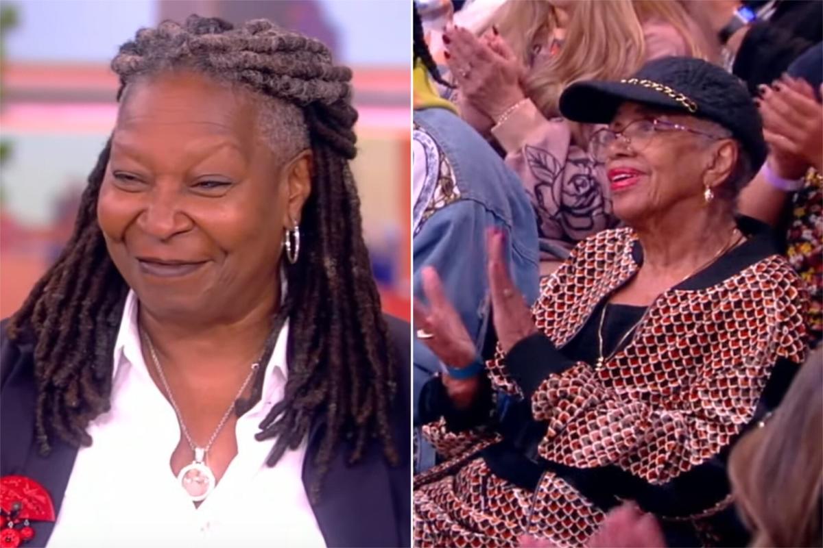 Whoopi Goldberg gets emotional on “The View” as she reunites with a