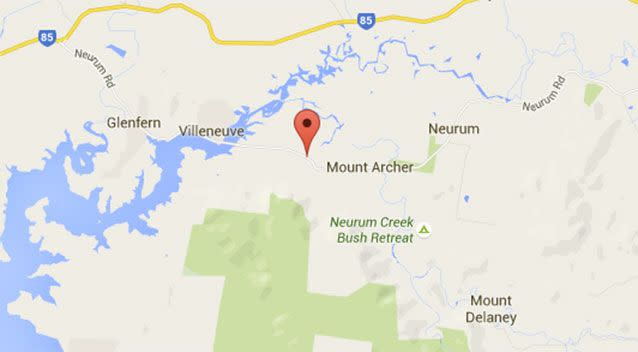 Neurum Road, Mt Archer. Source: Google Maps.