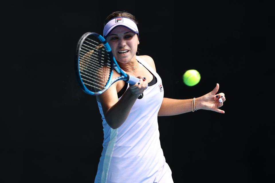 <p>Sofia Kenin won her first Grand Slam title at the Australian Open in 2020</p> (Getty Images)