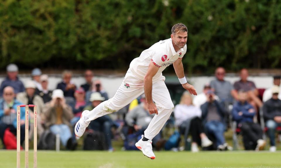 <span>Jimmy Anderson took seven for 35 to demolish Nottinghamshire at Southport. He still has the old magic but selectors have called time on his Test career.</span><span>Photograph: Jan Kruger/Getty Images</span>