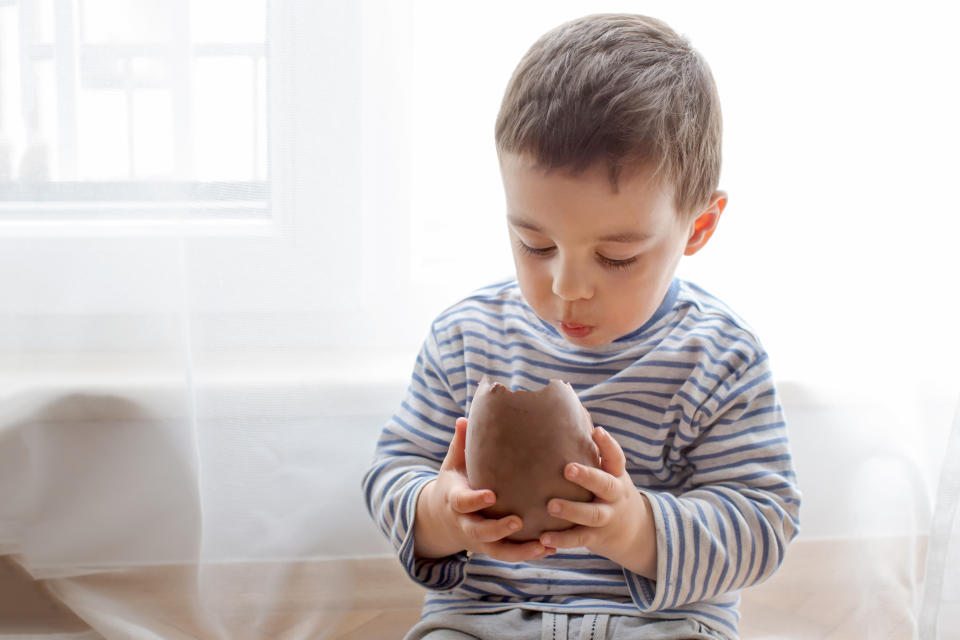 The charity recommend children have larger, hollow eggs. (Getty Images)