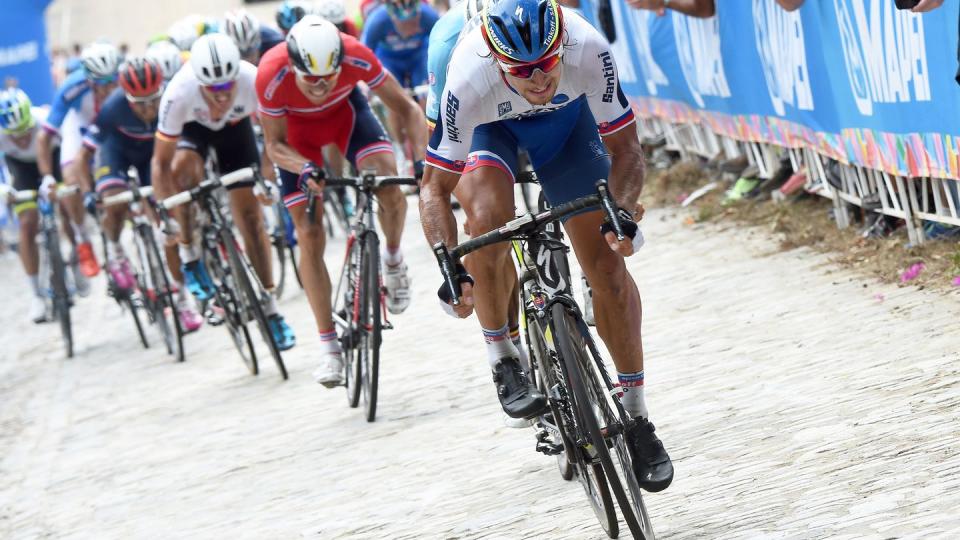 cycling road world championships 2015 men elite peter sagan svk 23th street hill richmond richmond 261,4km hommes mannen championat du monde route wereldkampioenschap weg wc pool gw ©tim de waele photo by tim de waelecorbis via getty images