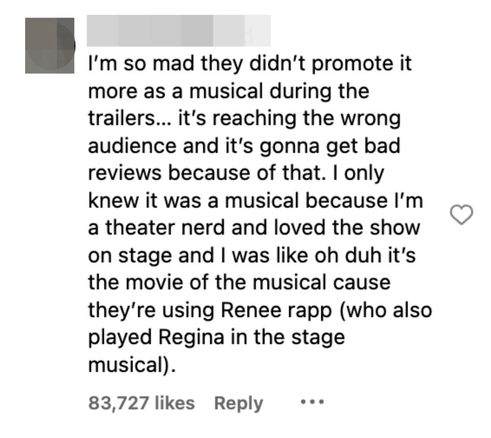 i'm so mad they didn't promote it more as a musical during the trailers