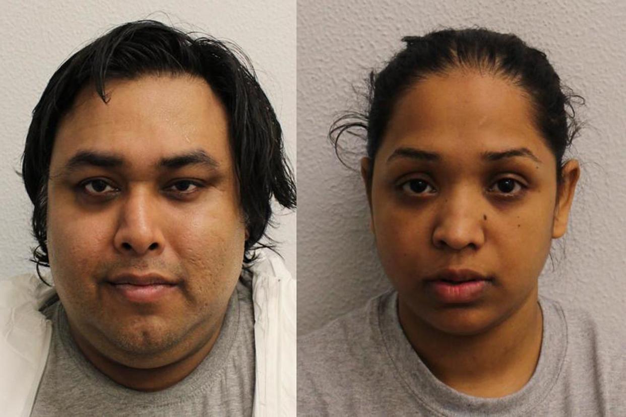 Found guilty: Mohammed Miah and Rebeka Nazmin have been convicted over the death of their baby son: Met Police