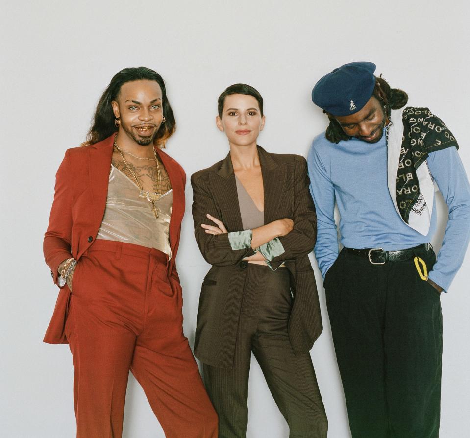 From left: Ian Isiah, Eva Tolkin, and Dev Hynes.