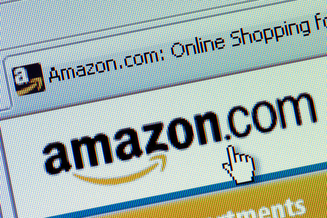 B4TM9Y Macro screenshot of the Amazon online shopping website (Editorial use only).. Image shot 2008. Exact date unknown.