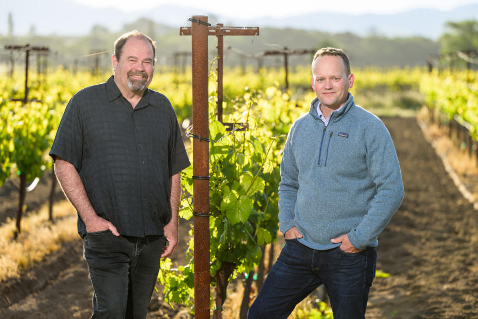 Co-Founder James Hall and Winemaker James McCeney<p>Courtesy of Patz & Hall</p>