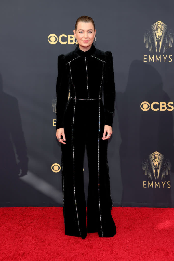 Ellen Pompeo attends the 73rd Primetime Emmy Awards on Sept. 19 at L.A. LIVE in Los Angeles. (Photo: Rich Fury/Getty Images)
