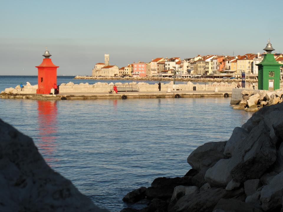 Danger zone: the Slovenian town of Piran at sunset (Simon Calder)