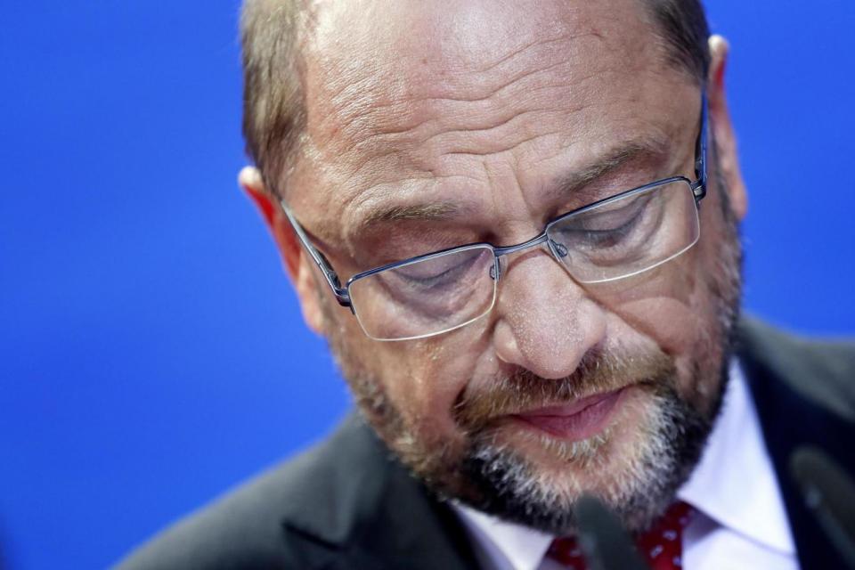 Downcast: Martin Schulz, leader of the Social Democratic Party (SPD) (EPA)