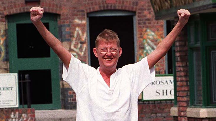 Kevin Kennedy spent 20 years in the role of beloved binman Curly Watts on Coronation Street. (PA/Getty)