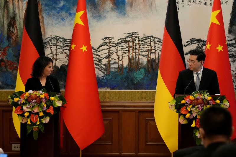 FILE PHOTO: German Foreign Minister Annalena Baerbock visits China