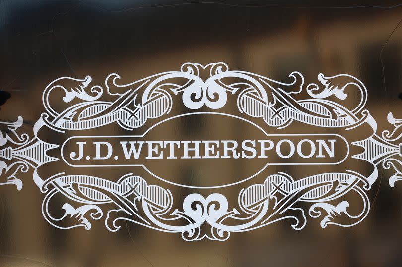 Wetherspoon's pub sign