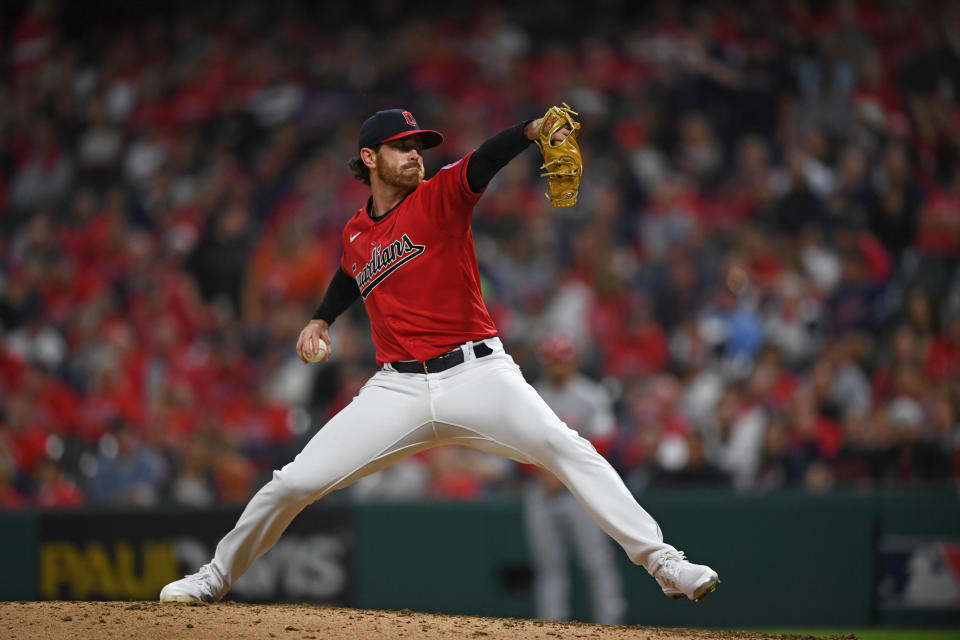 Shane Bieber。（MLB Photo by George Kubas/Diamond Images via Getty Images）