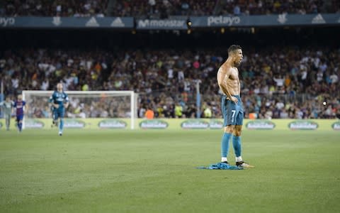 ronaldo's chest - Credit: GETTY IMAGES