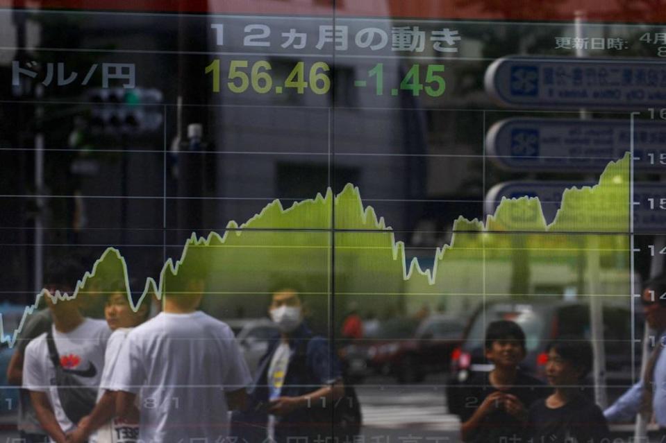 日圓匯價持續下跌。(路透社)