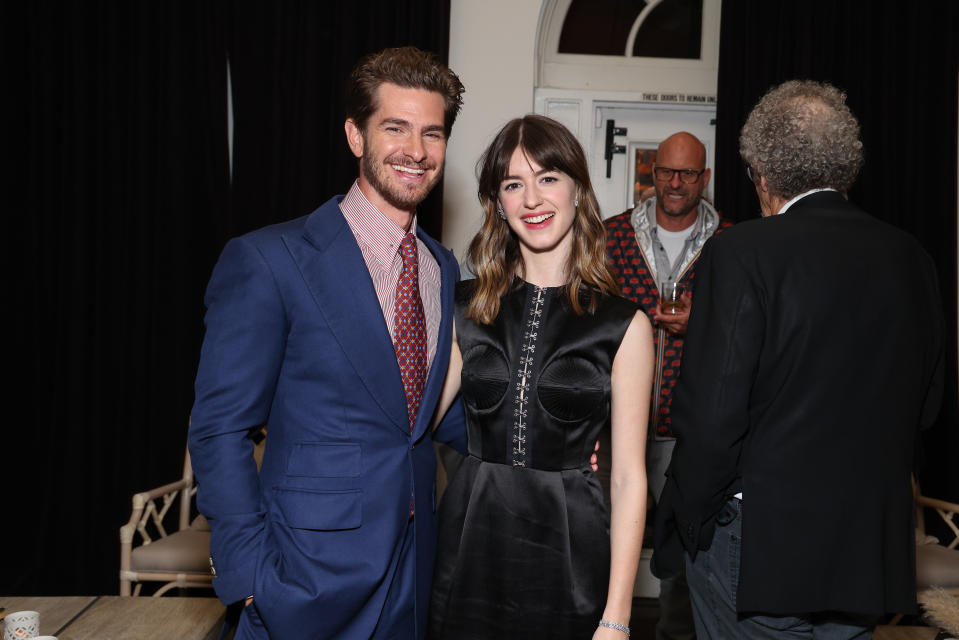 Andrew Garfield and Daisy Edgar-Jones at the ‘Under the Banner of Heaven’ premiere. - Credit: Mark Von Holden for Variety