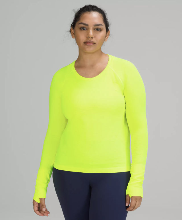 Lululemon Movement is Medicine Swiftly Tech long sleeve in Sonic Yellow Size  12