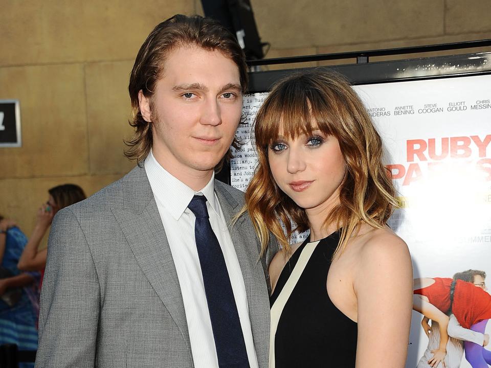 Paul Dano and actress Zoe Kazan attend the premiere of "Ruby Sparks" at the Egyptian Theatre on July 19, 2012 in Hollywood, California