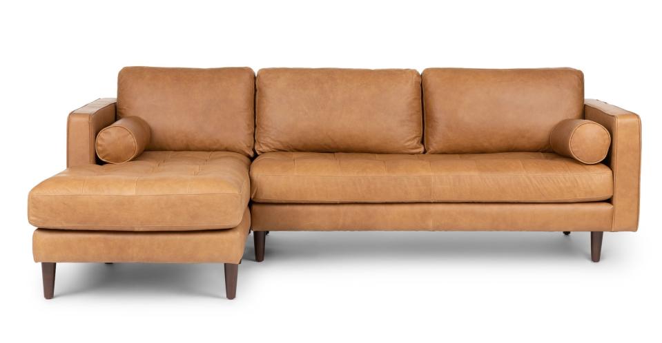 Sven Leather Sectional, $2,999