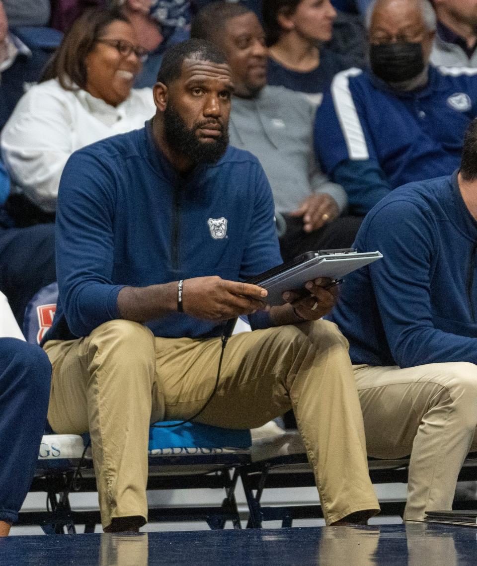 Greg Oden is in his second year as director of basketball operations at Butler, which is now led by former Ohio State coach Thad Matta.