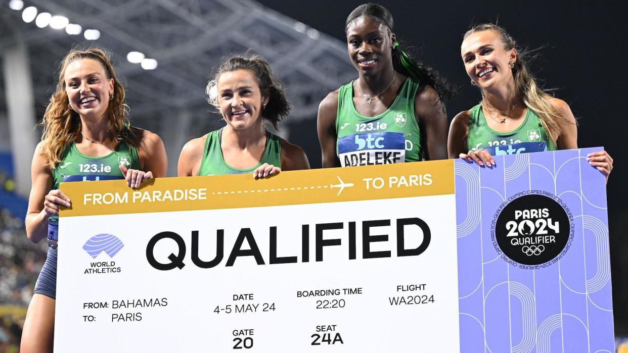 Irish women's 4x400m relay team have qualified for Paris Olympics