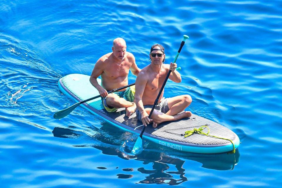 Matthew McConaughey and Woody Harrelson on holiday, Dubrovnik, Croatia