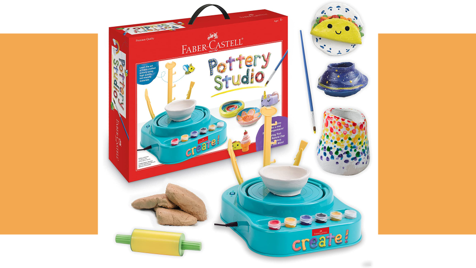 Art gifts for kids: Their own pottery wheel