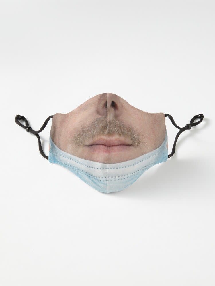 <p>redbubble.com</p><p><strong>$20.17</strong></p><p>The pandemic has introduced a new kind of horror: the improper mask-wearer. With this cheeky face covering, you’ll comply with <a href="https://www.prevention.com/health/a36430685/why-cdc-changed-mask-guidelines/" rel="nofollow noopener" target="_blank" data-ylk="slk:CDC guidelines;elm:context_link;itc:0;sec:content-canvas" class="link ">CDC guidelines</a> and give passersby a shock at the same time.</p>