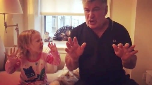 Watch Alec Baldwin's 3-Year-Old Daughter Absolutely Master His Trump Impression