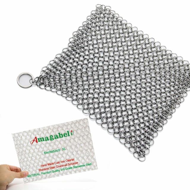 Small Ring Chainmail Scrubber 6IN - New Kitchen Store