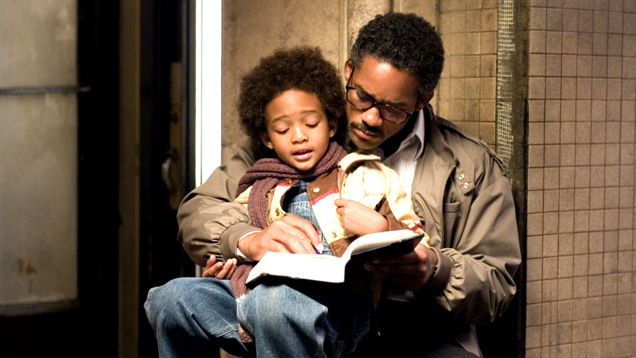 Will Smith and Jayden Smith in The Pursuit of Happyness. (Columbia Pictures/Everett Collection)
