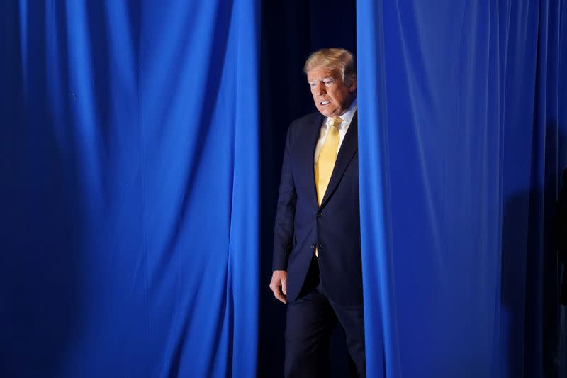 U.S. President Trump attends prisoner reentry program ceremony at the Metropolitan Police Department in Las Vegas, Nevada