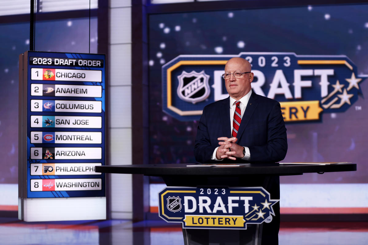 NHL Draft Lottery 2023 full results as Blackhawks win No. 1 pick