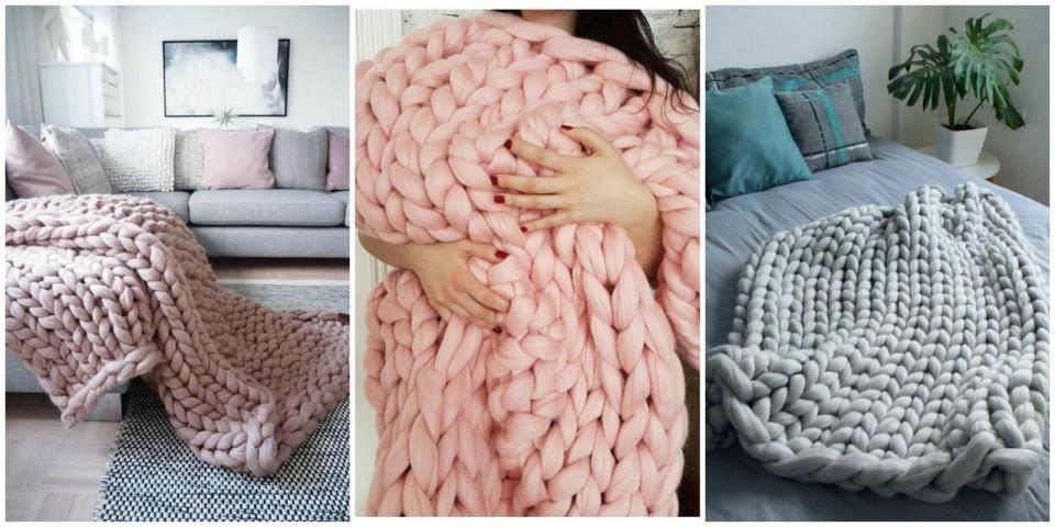 Cheap Chunky Knit Blankets