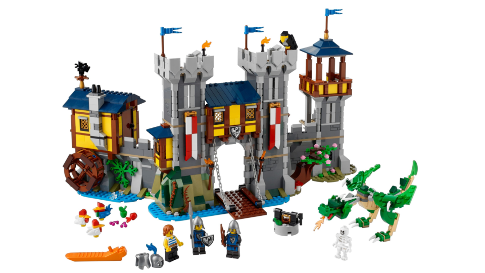 Best Lego sets for kids: A medieval castle with a dragon