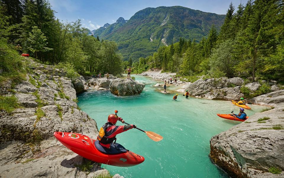 Get active: try kayaking in the waters of the Soca valley - TOMO JESENICNIK