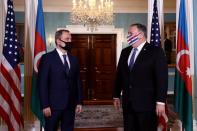 FILE PHOTO: U.S. Secretary of State Pompeo meets with Azerbaijan's Foreign Minister Jeyhun Bayramov at the State Department in Washington