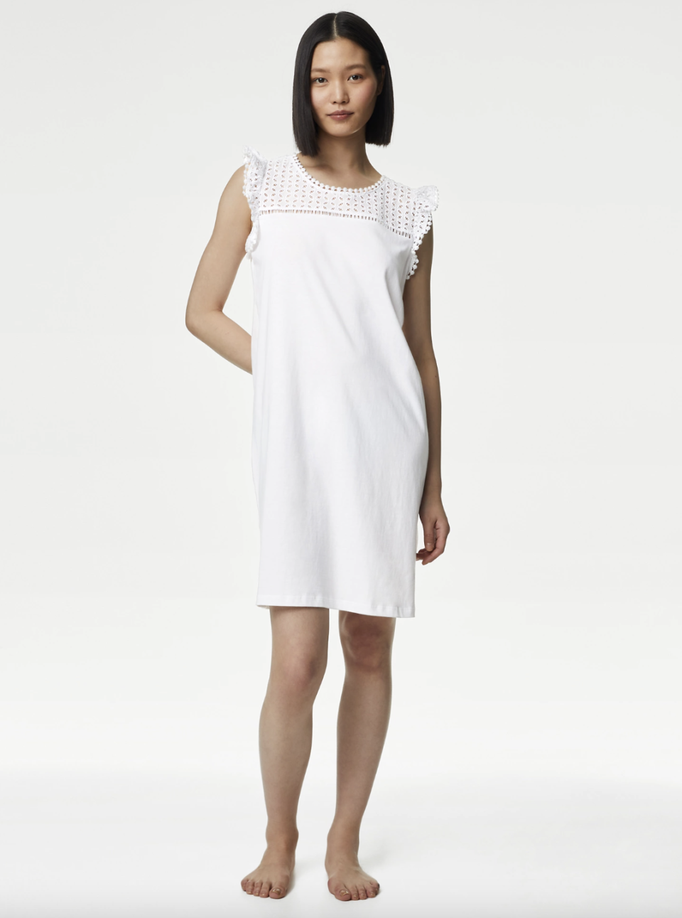 Shoppers say this nightdress is comfortable, flattering and washes well. (Marks & Spencer)