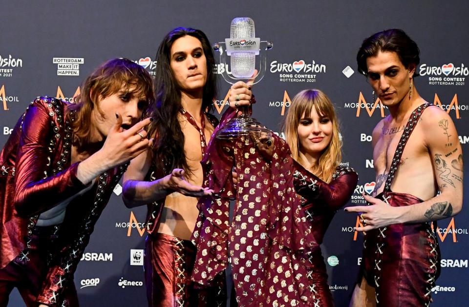 Maneskin of Italy won with their son Zitti E BuoniREUTERS