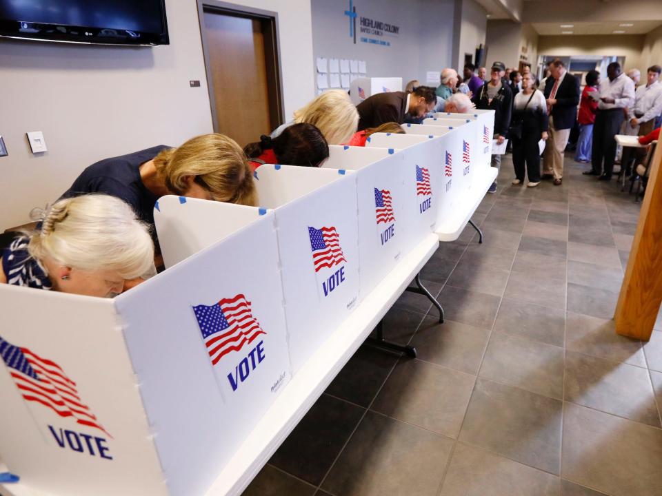 Voters in Ridgeland, Mississippi.