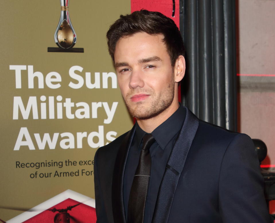 Liam Payne attends The Sun Military Awards 2020 at the Banqueting House in London. (Keith Mayhew / Echoes Wire/ Barcroft Media.