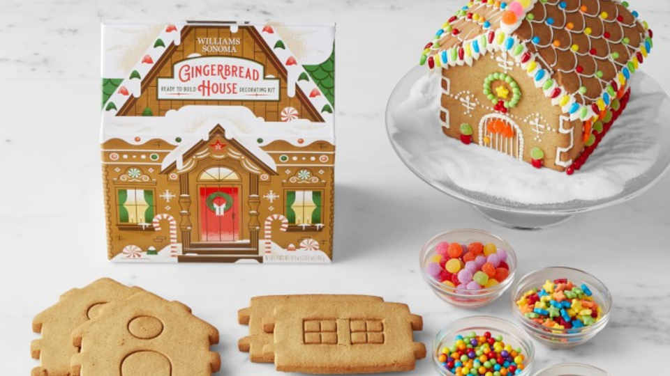 Get the family together to assemble (then eat) gingerbread house creations.