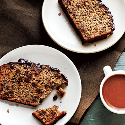 Banana Chocolate Walnut Bread