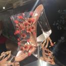 <p>Ever wondered how you can top off an outrageously OTT look? Look below, to your feet! Former CFDA Accessories winner Paul Andrew presented his Spring 2016 collection today, and along with his signature pumps (favored by Amal Clooney) and architectural heels, he presented these lucite beauties embellished with leather flowers. Deja vu? Yep. Andrew designed the shoes for Tanya Taylor where they made an appearance in a slightly different color but they were just as eye-catching. Fancy footwork indeed!</p>