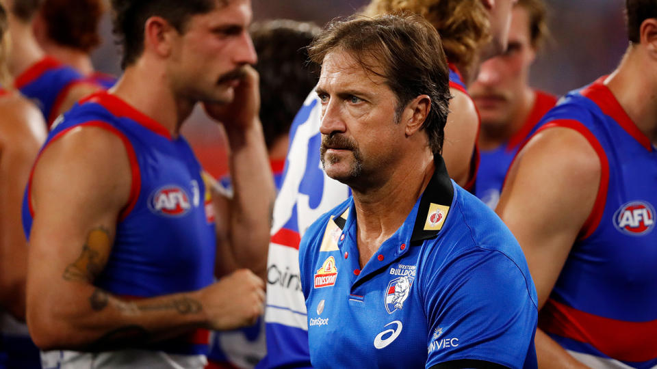 Both Luke Beveridge and the Western Bulldogs have apologised for last week's confrontation with a journalist. (Photo by Dylan Burns/AFL Photos via Getty Images)