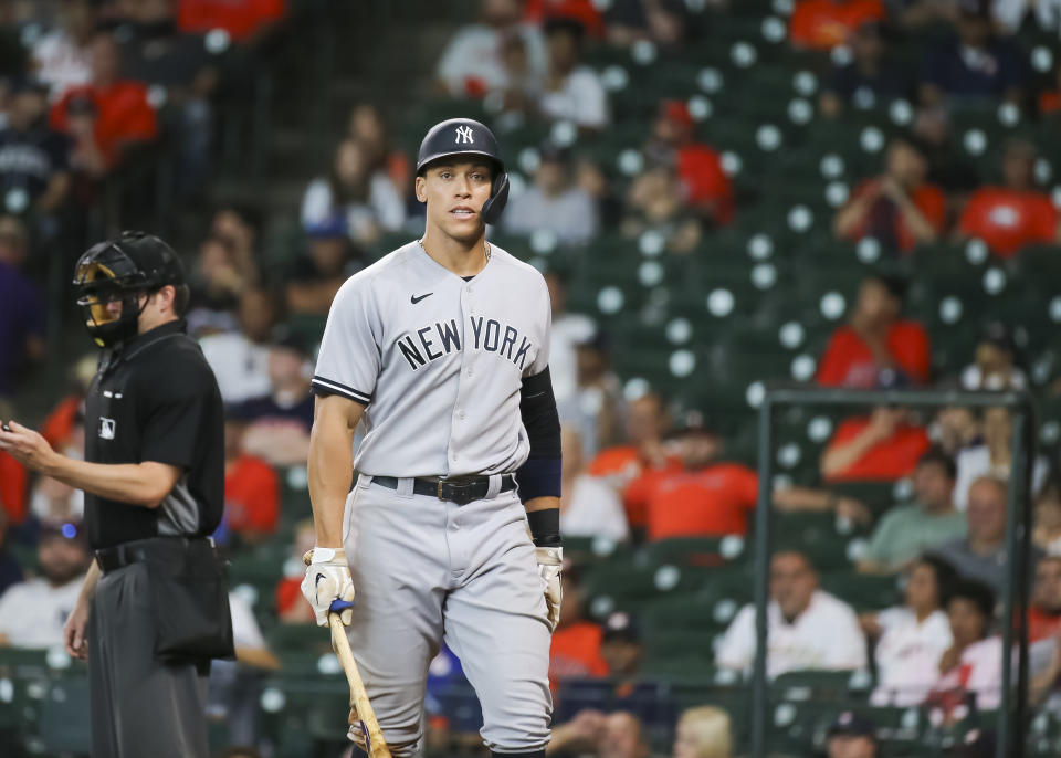 New York Yankees right fielder Aaron Judge and his teammates need a second-half turnaround. (Photo by Leslie Plaza Johnson/Icon Sportswire via Getty Images)