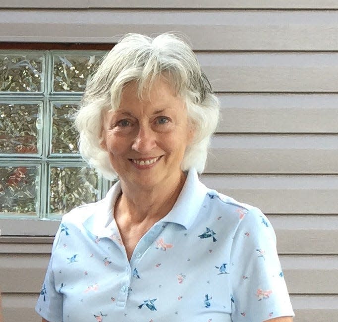 Shirley Duffy, 73, graduates from the University of Delaware on May 27, 2023, with a degree in landscape architecture. Duffy was a UD student for five years.